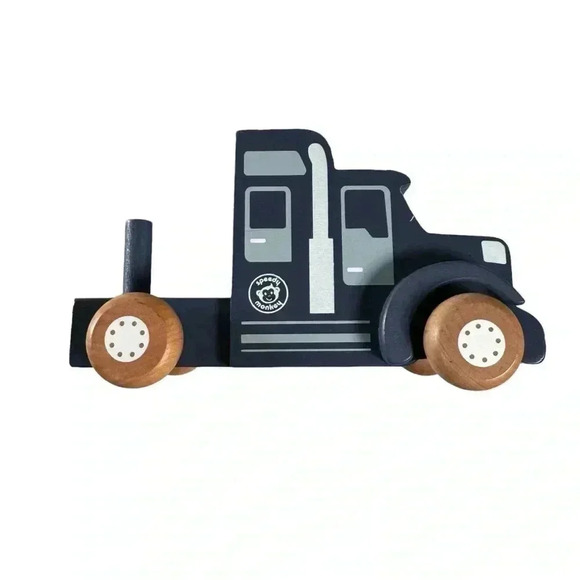 Speedy Monkey Wooden Car Transporter Truck Toy - 1 Piece only - Picture 1 of 9